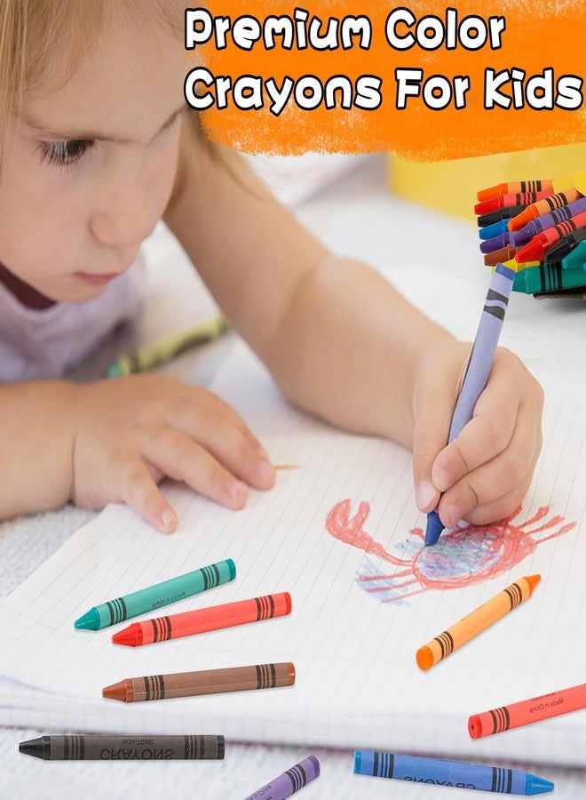 Enjamyo 100 Sets Crayons Bulk,8 Assorted Colors Bulk Crayons,Crayon Party Favors for Parties, Restaurants, Family, School Supplies,Classrooms(100 Sets of 8-Packs in a Box (800 total bulk Crayon) - Image 5